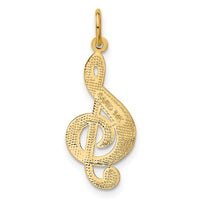 Load image into Gallery viewer, 14k Treble Clef Charm

