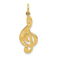 Load image into Gallery viewer, 14k Treble Clef Charm
