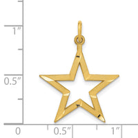 Load image into Gallery viewer, 14k Diamond-cut Star Charm
