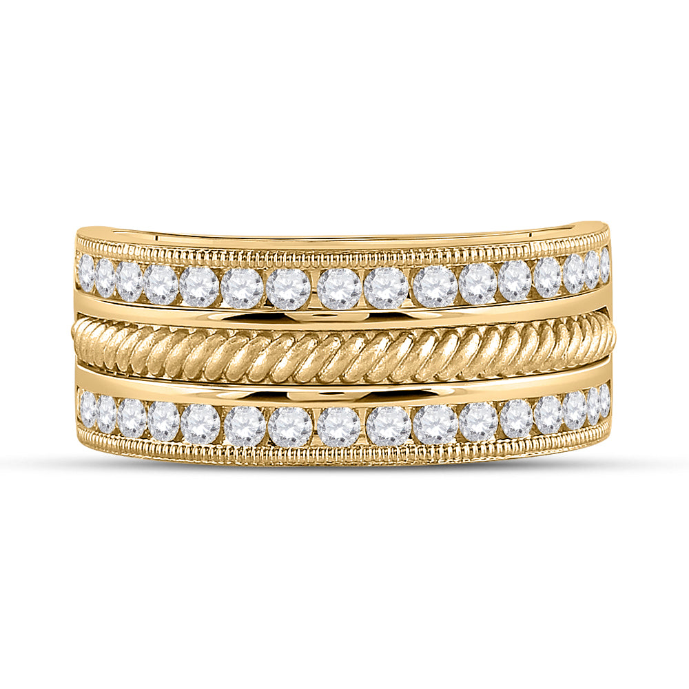 1 CT-DIA CN ACCUSET MENS BAND
