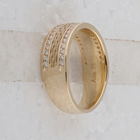 Load image into Gallery viewer, 1/2CT-DIA CN ACCUSET MENS BAND
