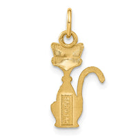 Load image into Gallery viewer, 14k Satin Tom Cat Charm
