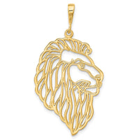 Load image into Gallery viewer, 14k Filigree Lions Head Pendant
