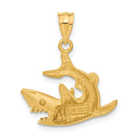 Load image into Gallery viewer, 14k Shark Pendant
