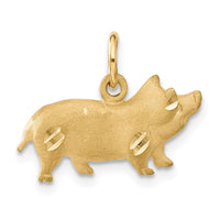 Load image into Gallery viewer, 14k Pig Charm
