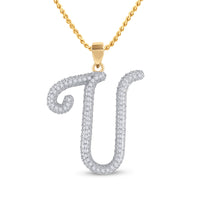 Load image into Gallery viewer, 1/5CT-DIA GIFT INITIAL &quot;U&quot; PENDENT
