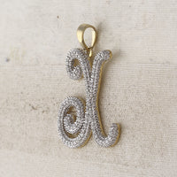 Load image into Gallery viewer, 1/4CT-DIA P3 GIFT INITIAL &quot;X&quot; PENDENT
