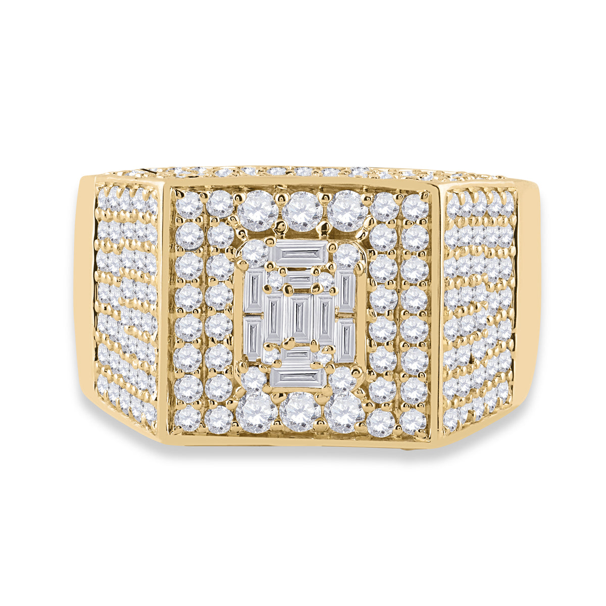 2 3/4CT-DIA ANA M MENS RING