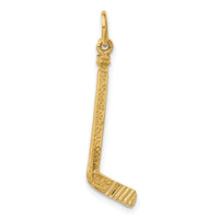 Load image into Gallery viewer, 14k Satin D/C Hockey Stick Charm
