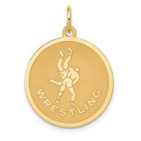 Load image into Gallery viewer, 14k WRESTLING Disc Charm
