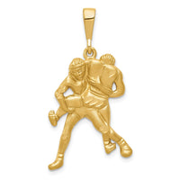 Load image into Gallery viewer, 14K Satin and Diamond-cut Wrestlers Charm
