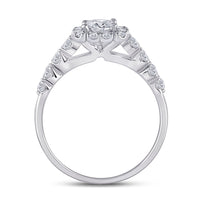 Load image into Gallery viewer, 2 CTW-DIA ANA M 3/4CT-CPR BRIDAL SETS SINGLE HALO
