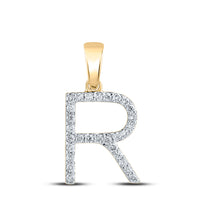 Load image into Gallery viewer, 1/5CT-DIA CN LADIES INITIAL &quot;R&quot; PENDANT
