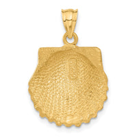 Load image into Gallery viewer, 14k d/c Seashell Pendant
