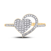 Load image into Gallery viewer, 1/5CTW-DIA P1P2 HEART RING
