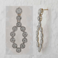 Load image into Gallery viewer, 1 1/4CTW-DIA P1P2 FASHION TEARDROP EARRING
