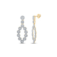 Load image into Gallery viewer, 1 1/4CTW-DIA P1P2 FASHION TEARDROP EARRING
