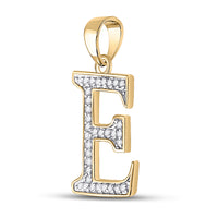 Load image into Gallery viewer, 1/12CTW-DIA P1P2 LADIES INITIAL &quot;E&quot; PENDANT
