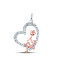 Load image into Gallery viewer, 1/5CT-DIA CN HEART PENDANT
