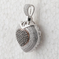 Load image into Gallery viewer, 1 1/5CT-DIA NATURAL BROWN HEART PENDANT
