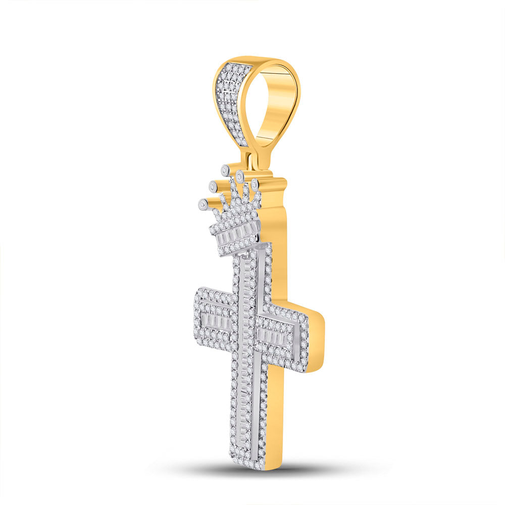 2 CTW-DIA P1P2 CROSS PENDANT