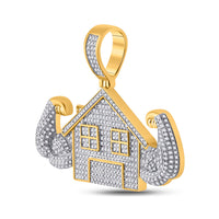 Load image into Gallery viewer, 1 1/2 CTW-DIA P1P2 TRAP HOUSE  PENDANT
