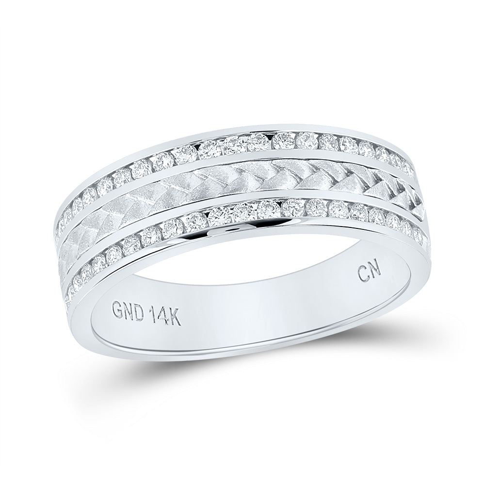 1/2CT-DIA CN ACCUSET MENS BAND