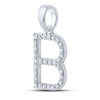 Load image into Gallery viewer, 1/4CT-DIA  CN LADIES INITIAL &quot;B&quot; PENDANT
