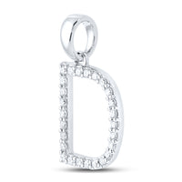 Load image into Gallery viewer, 1/5CT-DIA CN LADIES INITIAL &quot;D&quot; PENDANT
