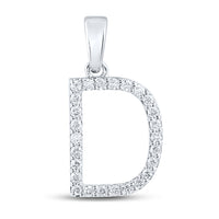 Load image into Gallery viewer, 1/5CT-DIA CN LADIES INITIAL &quot;D&quot; PENDANT
