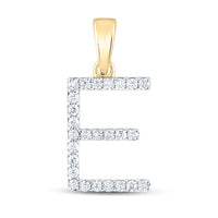 Load image into Gallery viewer, 1/5CT-DIA CN LADIES INITIAL &quot;E&quot; PENDANT
