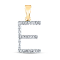 Load image into Gallery viewer, 1/5CT-DIA CN LADIES INITIAL &quot;E&quot; PENDANT
