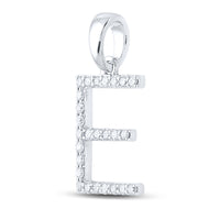 Load image into Gallery viewer, 1/5CT-DIA CN LADIES INITIAL &quot;E&quot; PENDANT
