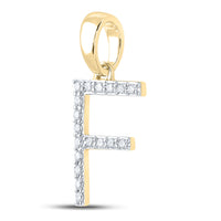 Load image into Gallery viewer, 1/8CT-DIA CN LADIES INITIAL &quot;F&quot; PENDANT
