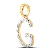 Load image into Gallery viewer, 1/5CT-DIA CN LADIES INITIAL &quot;G&quot; PENDANT
