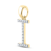 Load image into Gallery viewer, 1/8CT-DIA CN LADIES INITIAL &quot;I&quot; PENDANT
