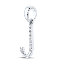Load image into Gallery viewer, 1/10CT-DIA CN LADIES INITIAL &quot;J&quot; PENDANT
