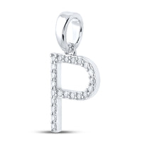 Load image into Gallery viewer, 1/6CT-DIA CN LADIES INITIAL &quot;P&quot; PENDANT

