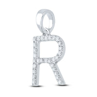 Load image into Gallery viewer, 1/5CT-DIA CN LADIES INITIAL &quot;R&quot; PENDANT
