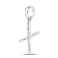 Load image into Gallery viewer, 1/6CT-DIA CN LADIES INITIAL &quot;X&quot; PENDANT
