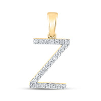 Load image into Gallery viewer, 1/5CT-DIA CN LADIES INITIAL &quot;Z&quot; PENDANT
