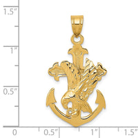 Load image into Gallery viewer, 14k Mariners Cross w/Eagle Pendant
