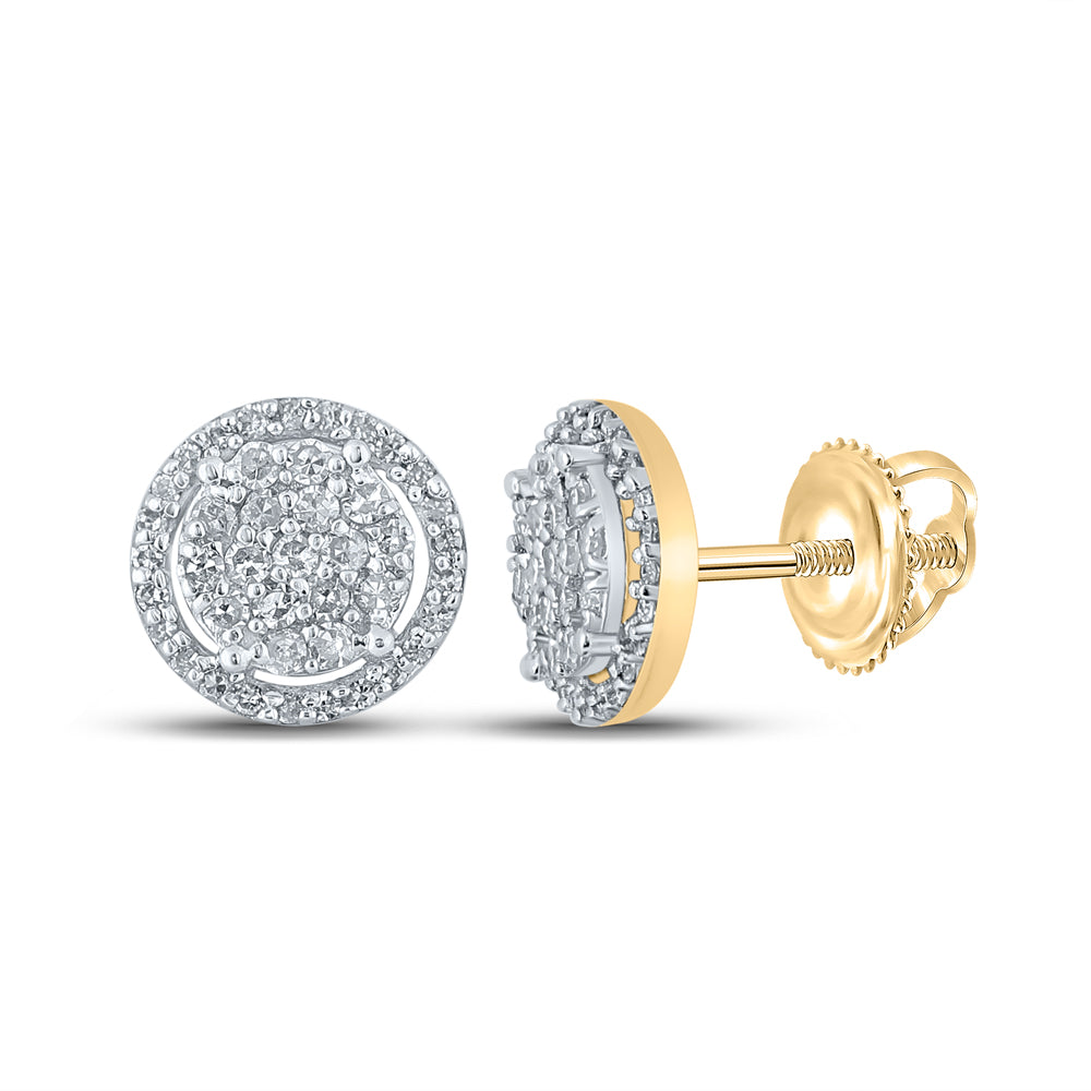 1/3CT-DIA NK ROUND EARRING