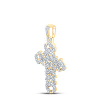 Load image into Gallery viewer, 1 3/4CT-DIA NK CUBAIN CROSS MENS CHARM

