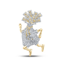 Load image into Gallery viewer, 1 5/8CT-DIA NK DOLLAR MONEY BAG MENS CHARM
