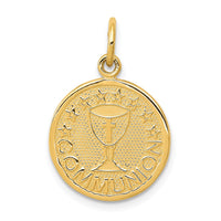 Load image into Gallery viewer, 14K Satin and Polished Communion Charm
