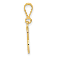 Load image into Gallery viewer, 14k Textured Initial B Charm
