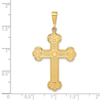 Load image into Gallery viewer, 14k Budded Cross Pendant
