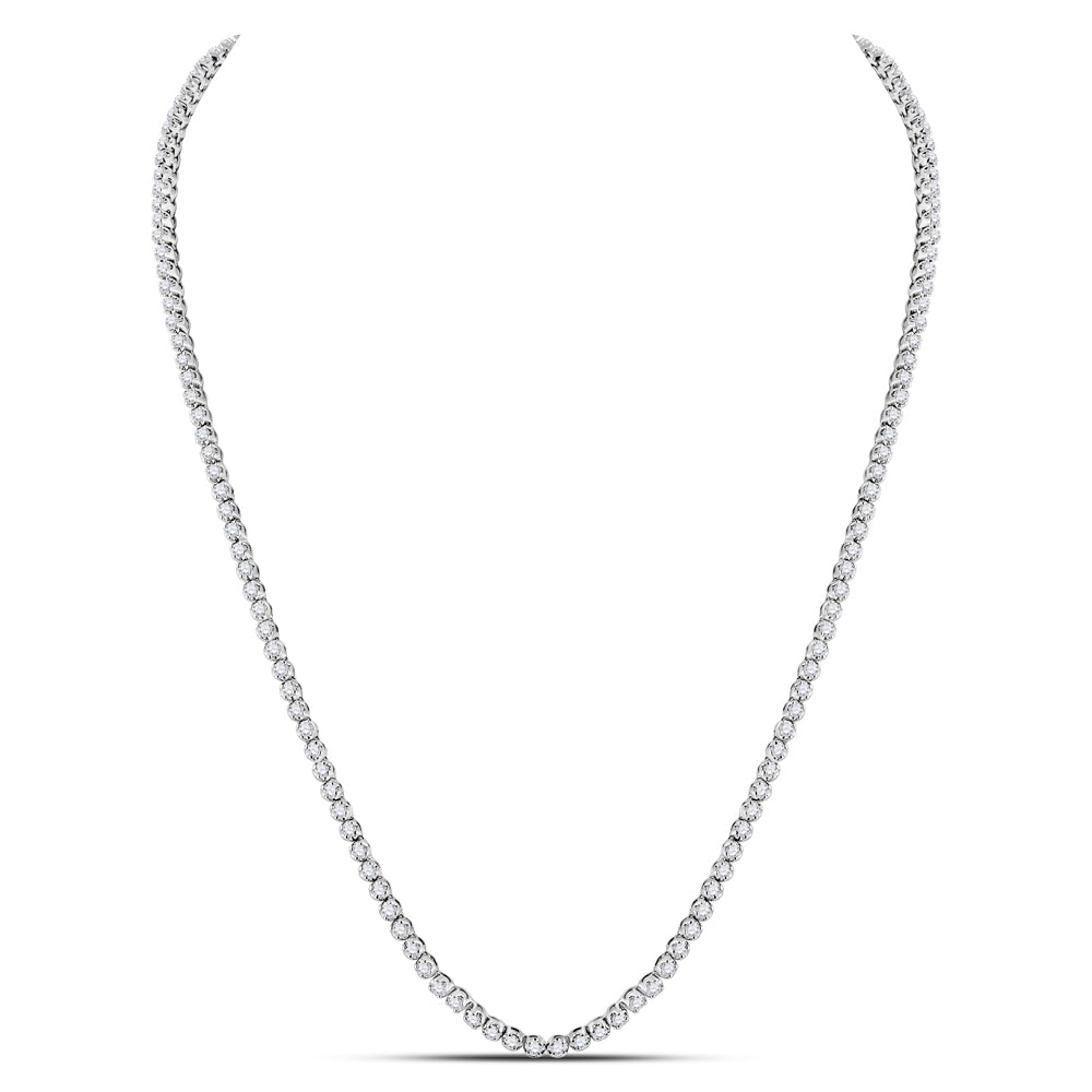 10CTW-DIA NK MENS SOLITAIRE CHAIN (22 INCH)