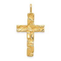 Load image into Gallery viewer, 14k Nugget Cross Pendant
